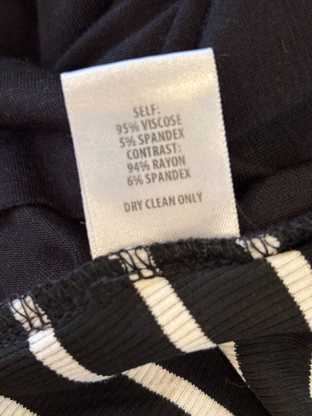 Bailey/44 Black & White Stripe Twist-Knot Midi Dress | Size M | Like New - Picture 7 of 7